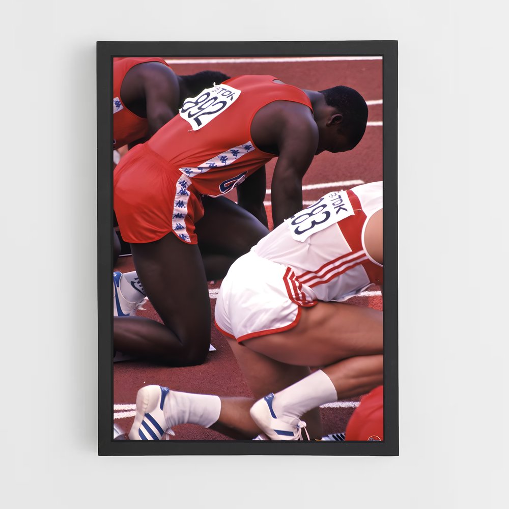 Poster Sur la Ligne de Départ – affiche Athlétisme (vue 2)